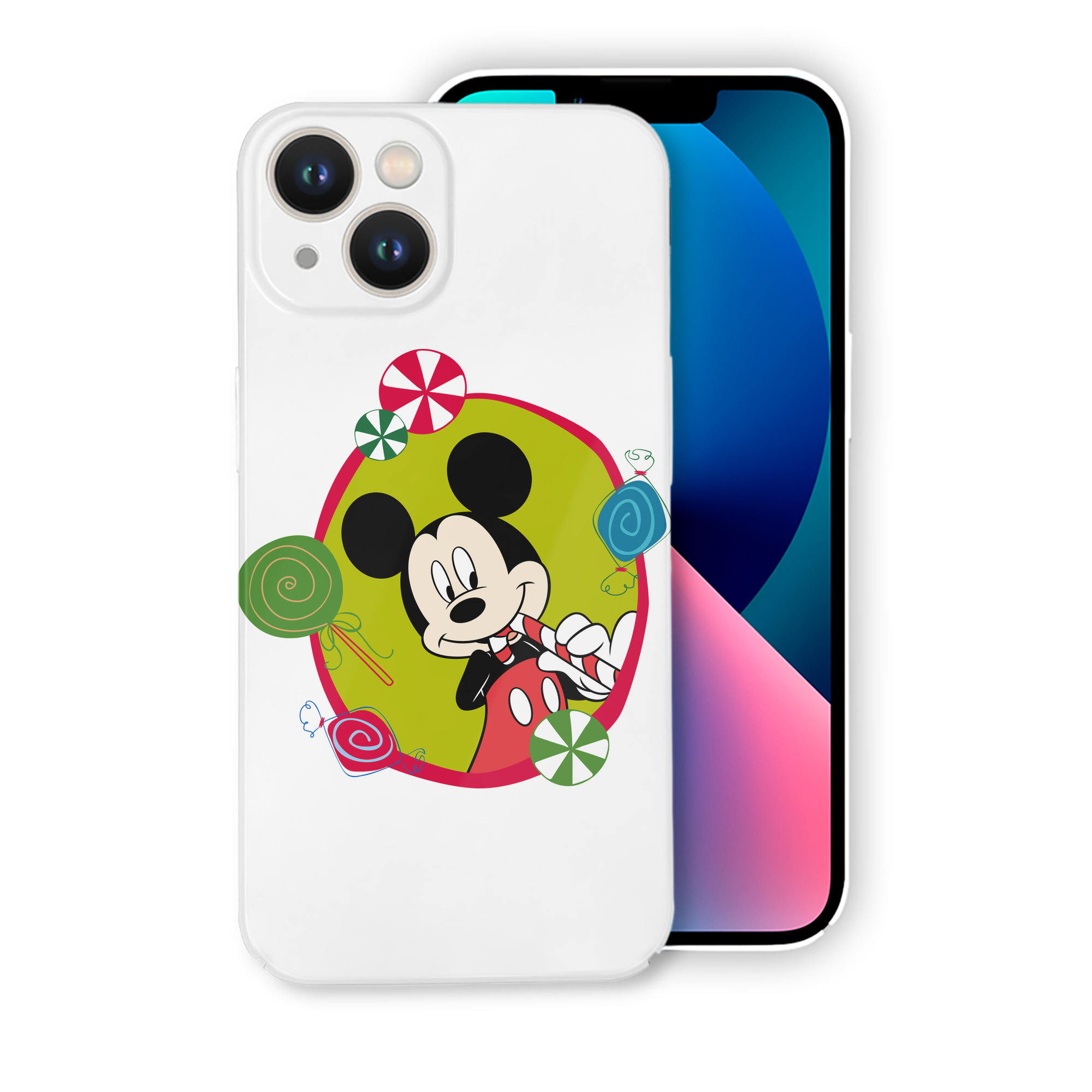 （画像用） ミッキーマウス Mickey Mouse 【iPhone 14シリーズ対応】ハードケース
